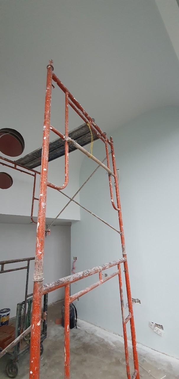 Hình ảnh hoàn thiện sơn nước căn hộ. Các lớp sơn đủ, bề mặt tường phẳng, sơn mịn.
