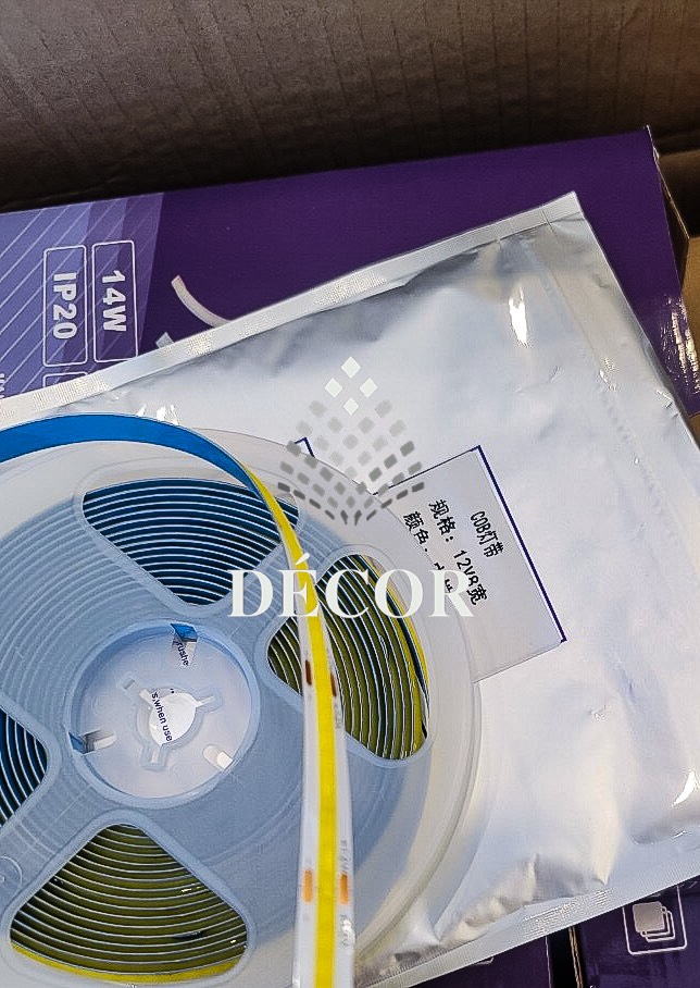 Đèn led dây COB cao cấp với chỉ số Ra>= 90, sử dụng trong các công trình của Décor mang tới ánh sáng chân thực nhất