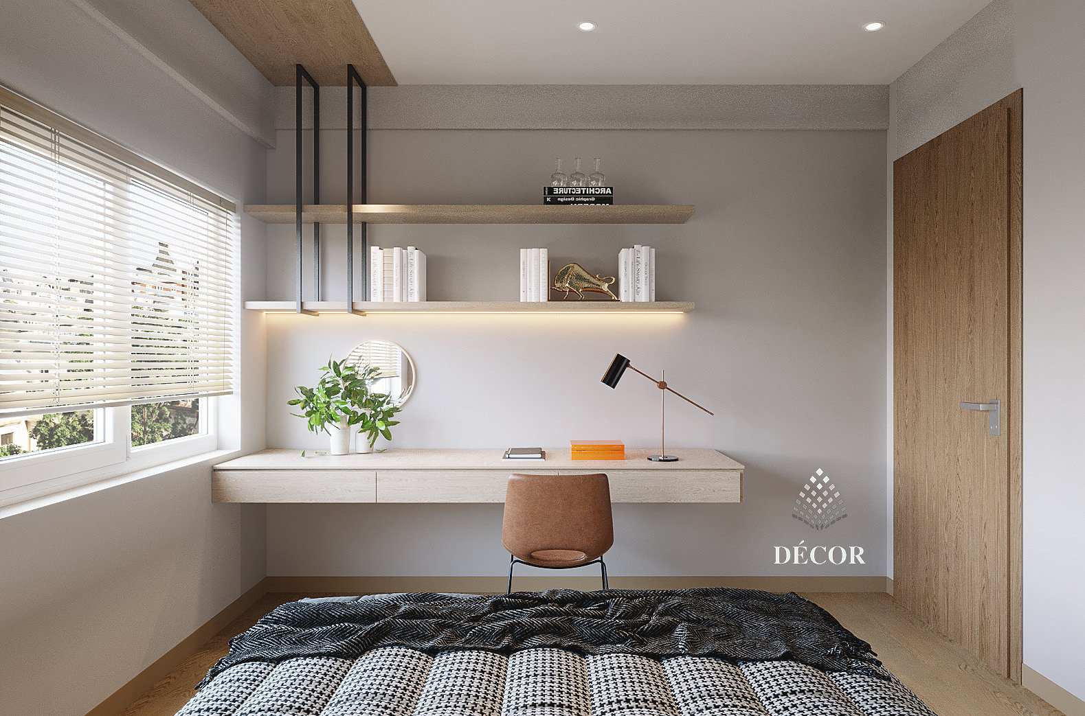 Thiết kế thi công nội thất căn hộ phòng ngủ bé trai