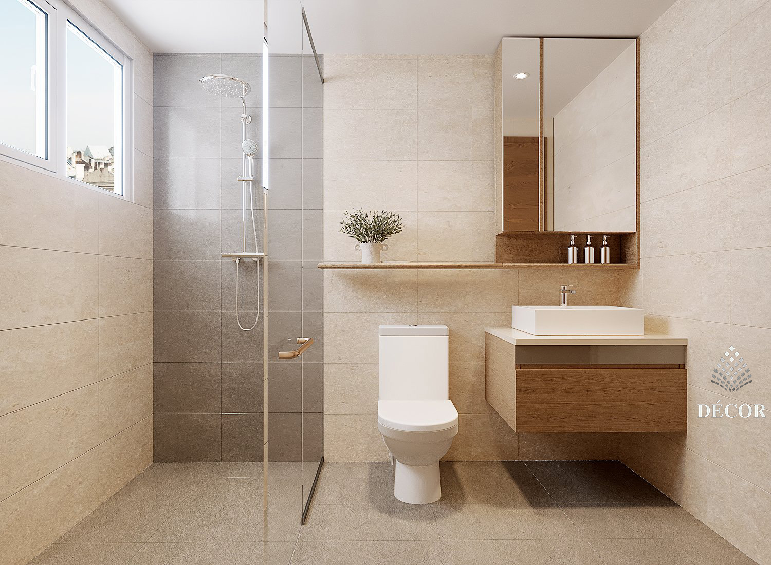 Thiết kế thi công nội thất căn hộ WC