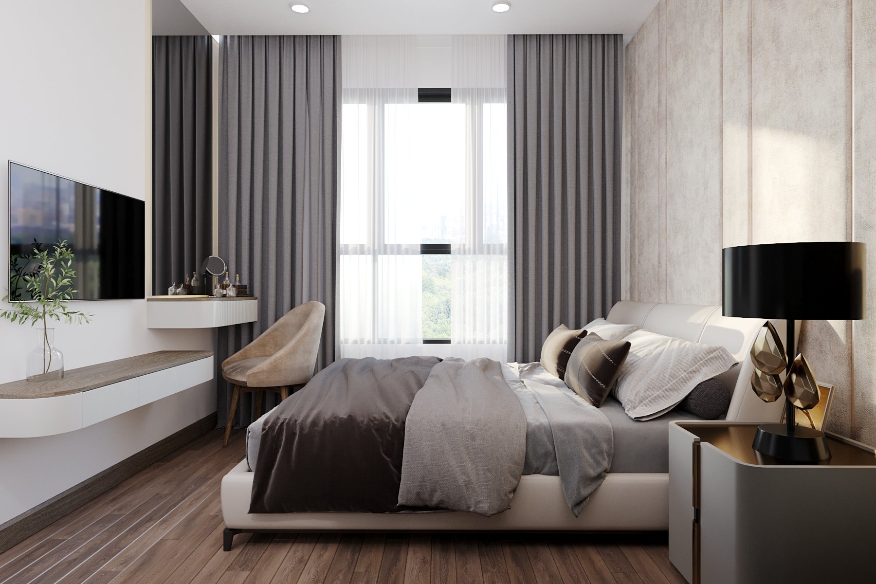 Với không gian được tối ưu hoá, bố trí nội thất phù hợp giúp cho gia chủ có những trải nghiệm đầy đủ và xuyên suốt,