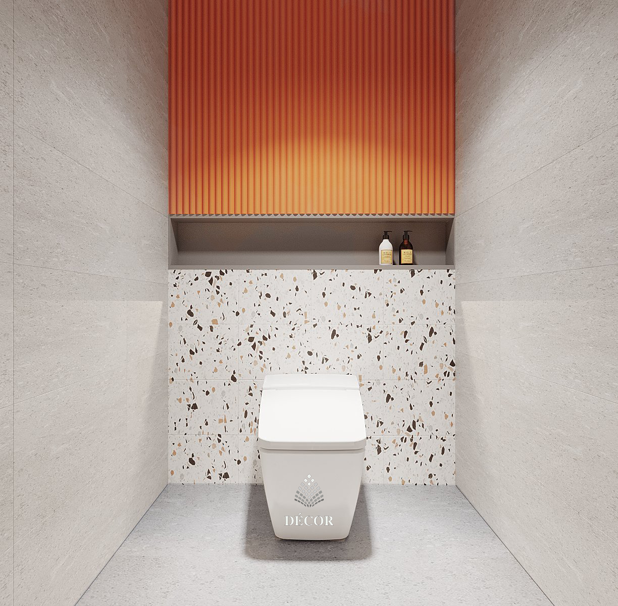 Thiết kế WC cũng đậm chất hiện đại