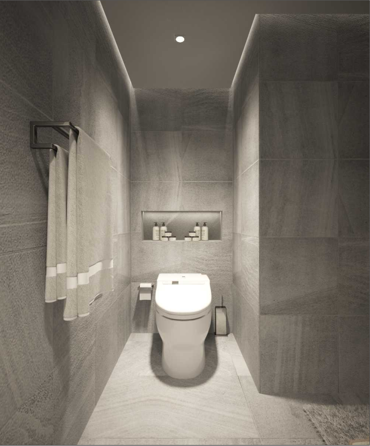 Thiết kế WC với công năng ánh sáng được phối chuẩn