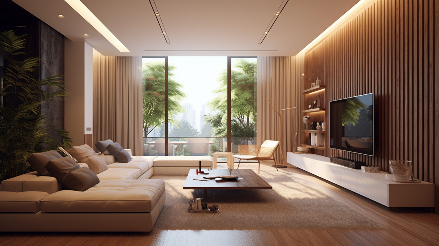 Phòng khách được thiết kế theo phong cách Scandinavian nhẹ nhàng thông thoáng