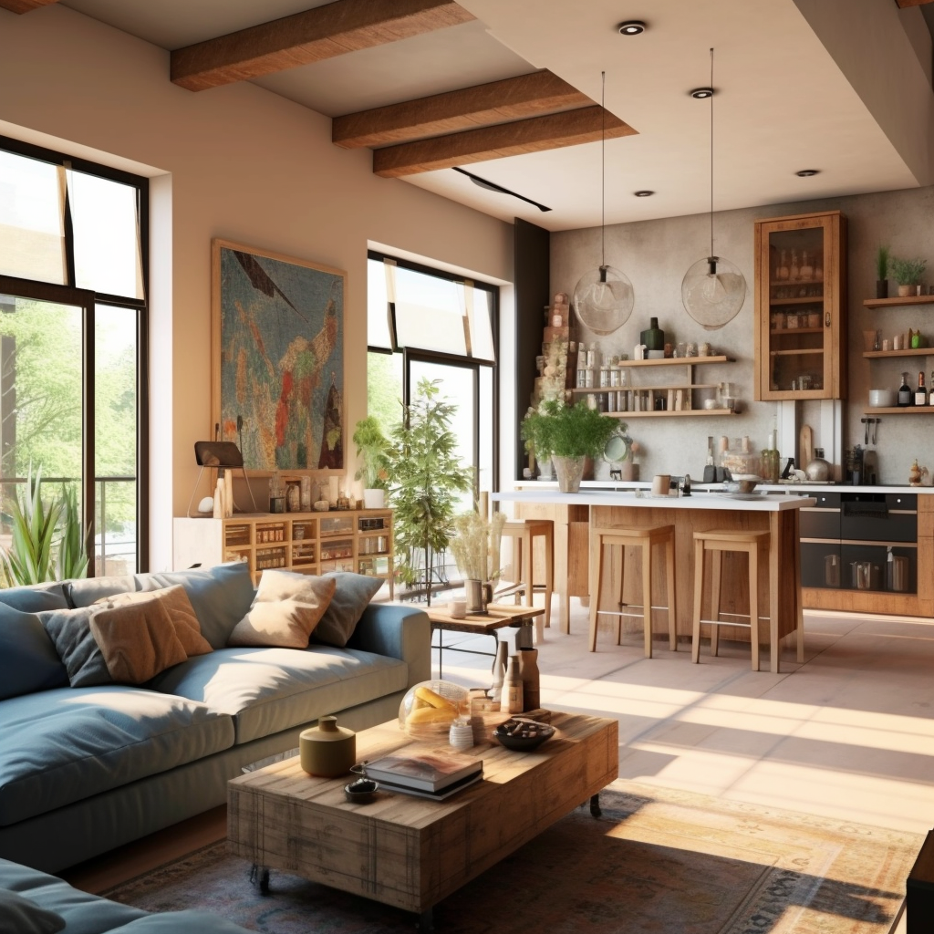 Thổi hồn vào trong thiết kế tạo nên không gian sống động, phong cách wabi sabi được giữ với những nét tự nhiên nhất