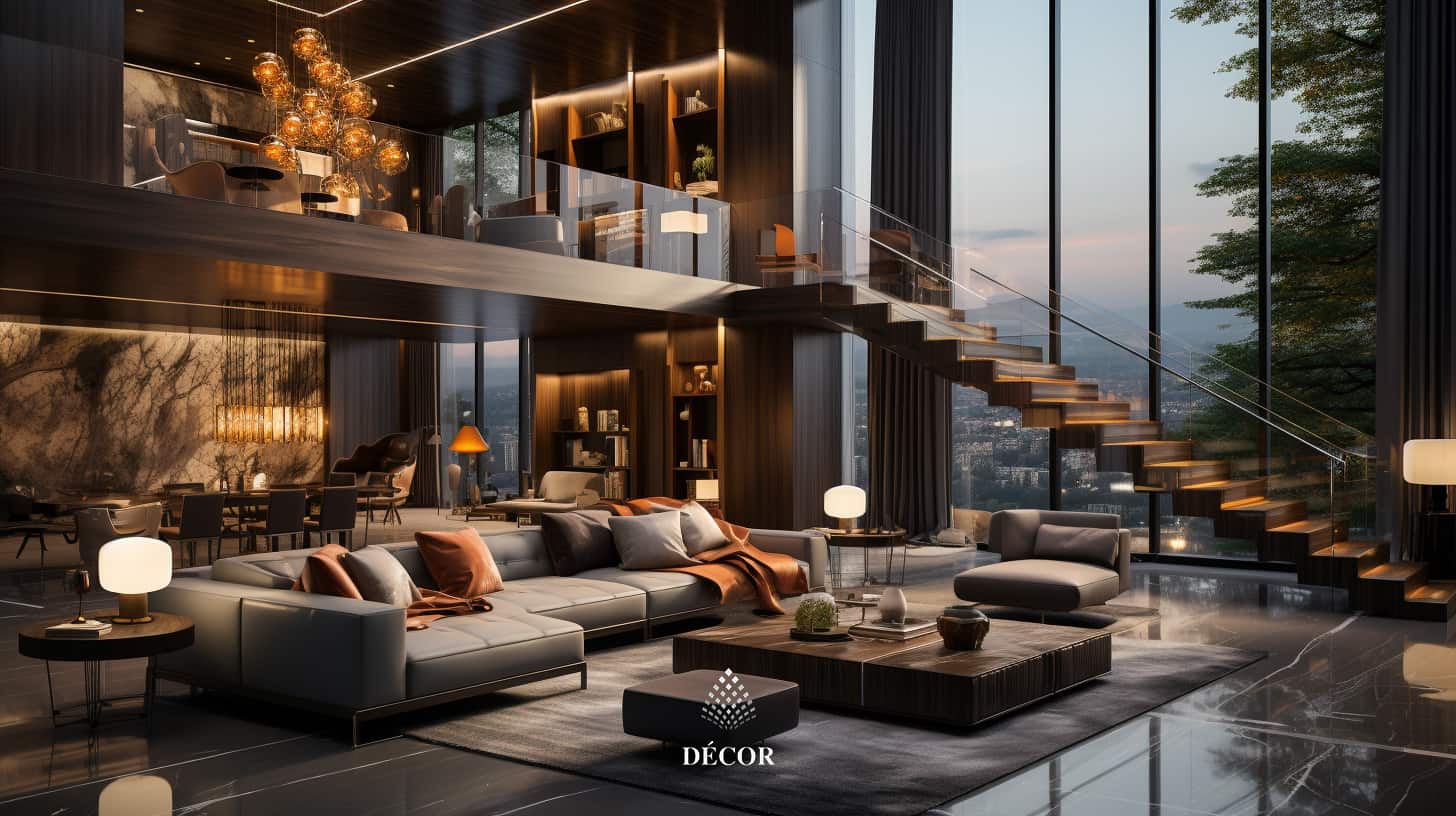 Thiết kế Duplex phong cách hiện đại nội thất cao cấp