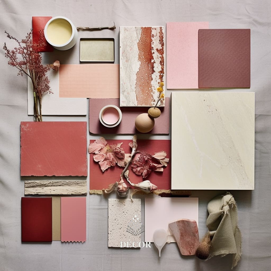 Bảng Moodboard về màu sắc mẫu