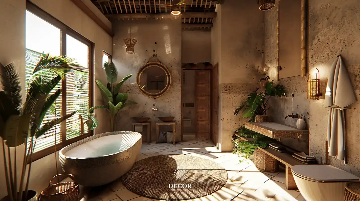 thiết kế nội thất đồng quê mang lại cảm giác gần gũi hơn với tông màu ấm của tường và màu gỗ tự nhiên