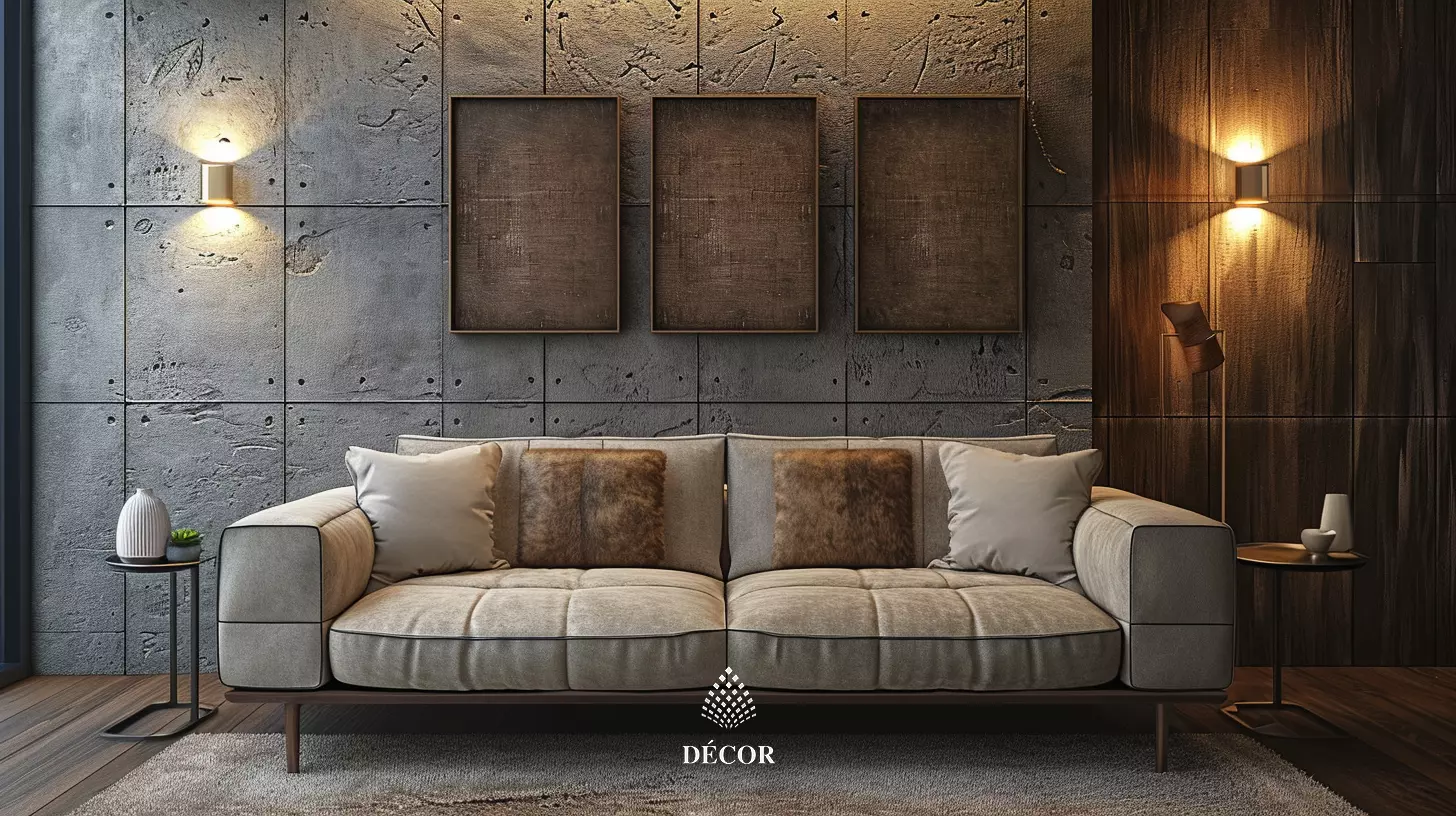 Vách sofa phong cách Retro cá tính