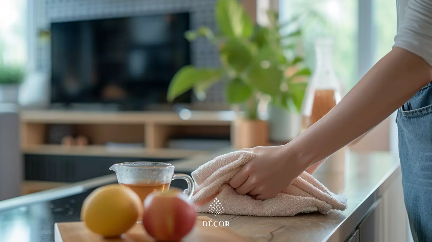 Vệ sinh gỗ bằng trà lau các vết bẩn thông thường