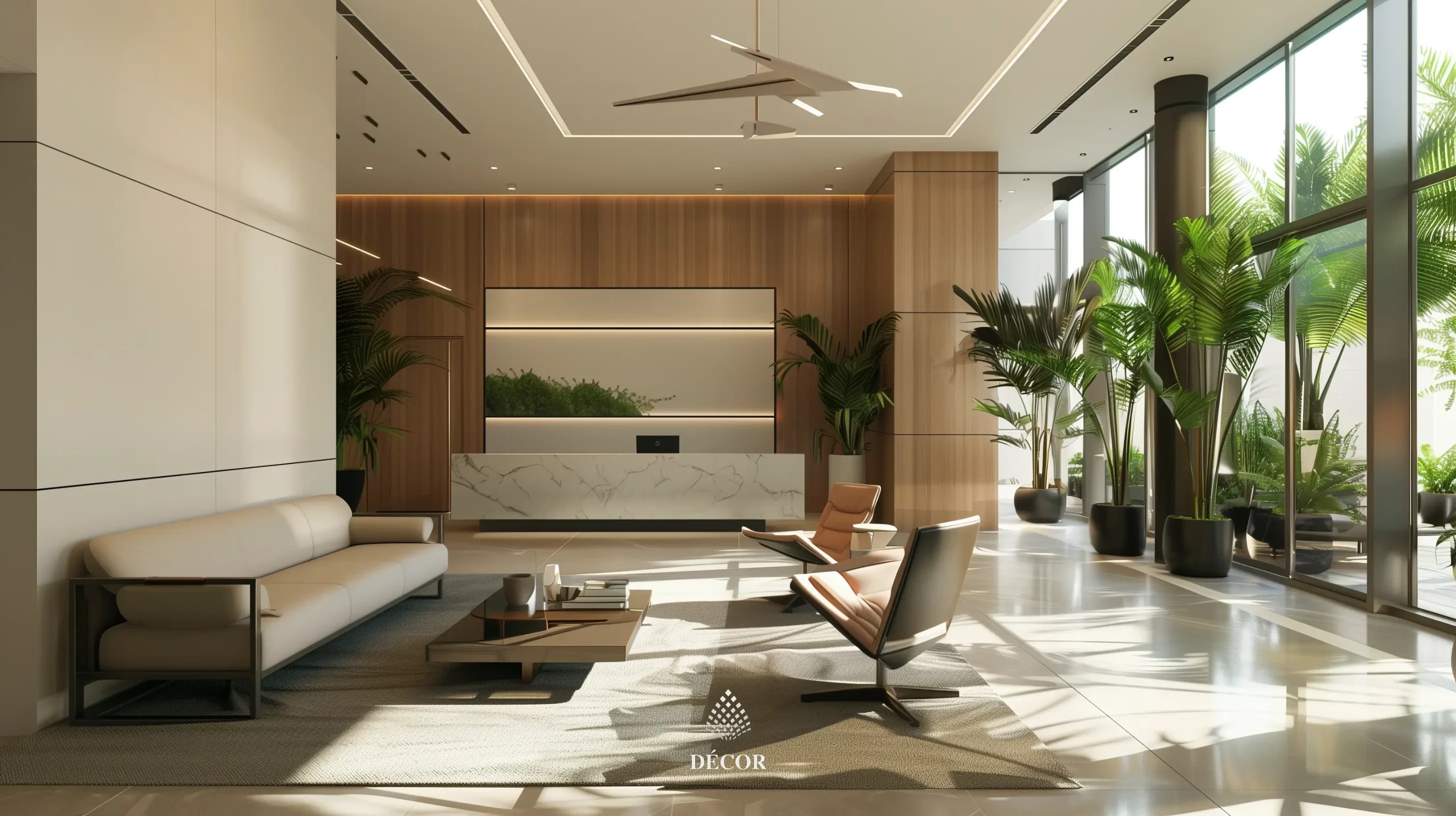 Không gian làm việc rộng rãi thoáng đãng đậm nét đương đại
