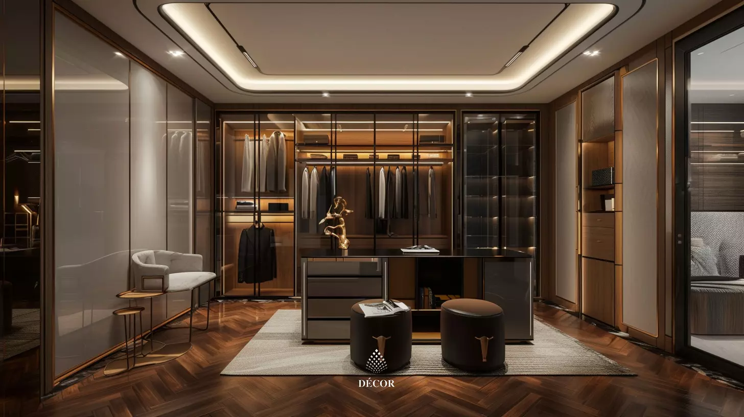 Phòng thay đồ phong cách Quiet Luxury sang trọng