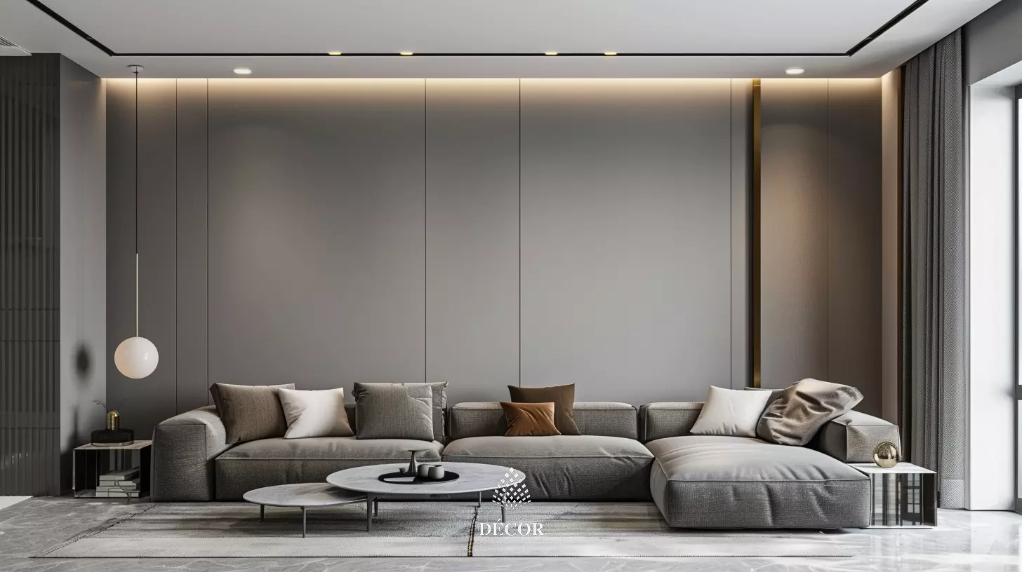 Sử dụng kết hợp màu Taupe Nâu và xám trong thiết kế Minimalist mang lại không gian sang mịn