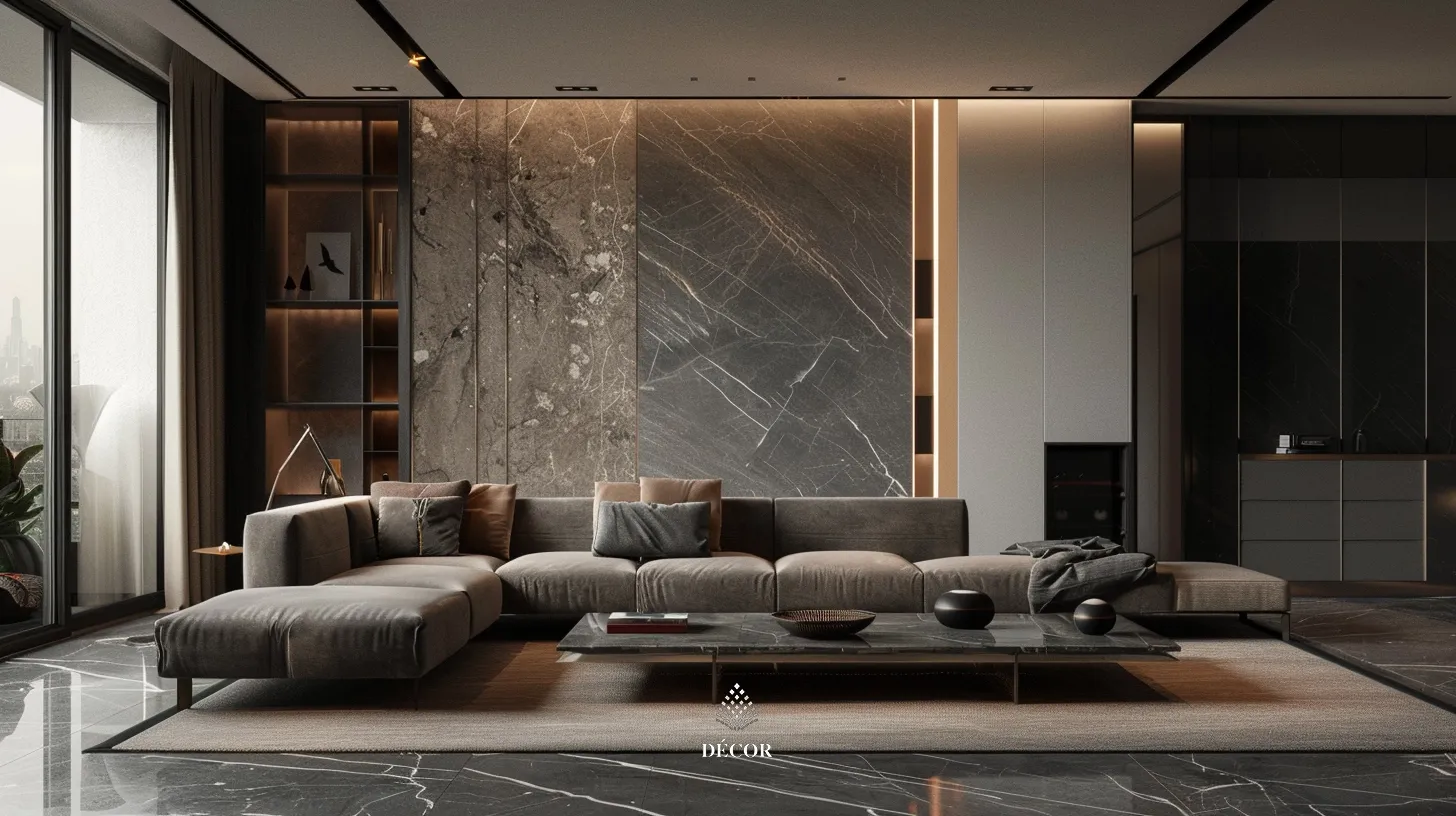 Thiết kế phòng khách phong cách Quiet Luxury sang trọng tinh tế trong từng chi tiết