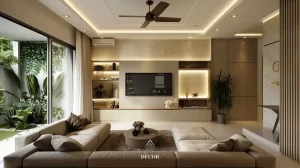 Phòng khách hiện đại sang trọng cho không gian nhỏ
