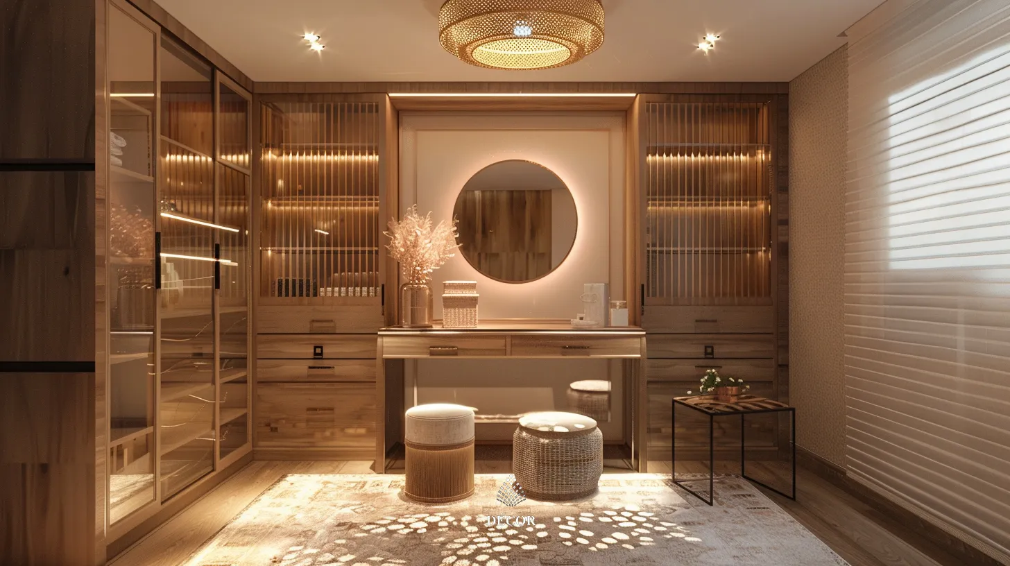 Không gian Walk in closet phong cách Bohem