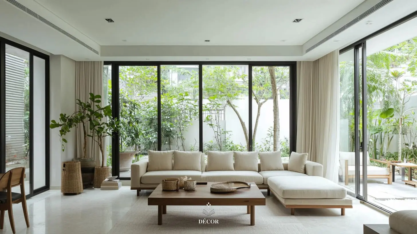 Phòng khách phong cách minimalist mix - Phong cách Tân Việt