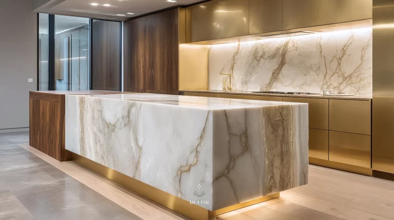 Đá Quartzite mặt bếp hoàn thiện sang trọng