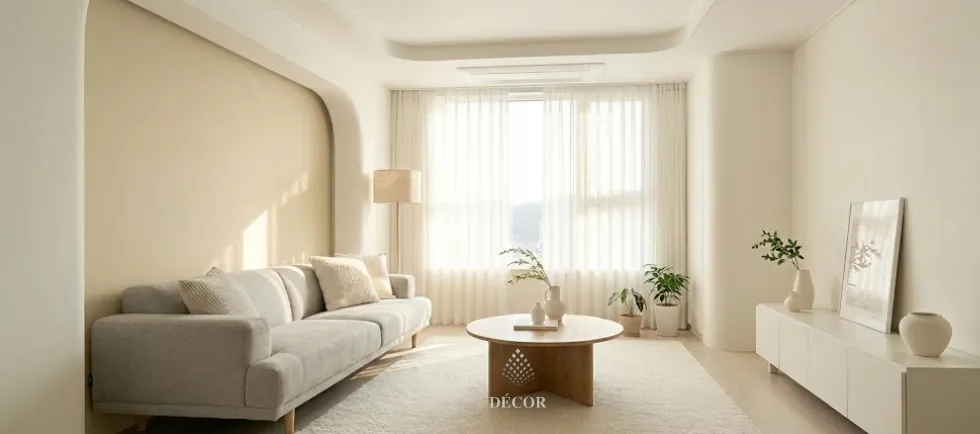 Không gian căn hộ chung cư sử dụng màu Pantone 2026