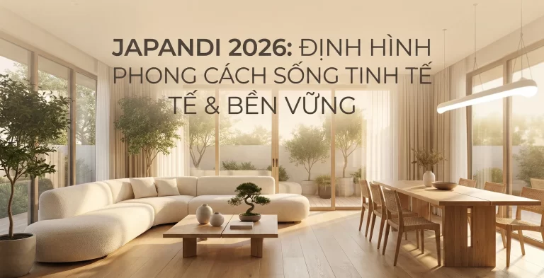 Japandi 2026 - Không gian ấm cúng với phong cách Quiet Luxury